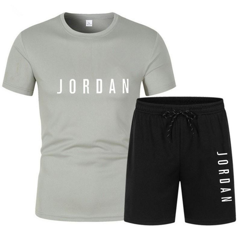 Mens Casual Shorts Set Breathable Mesh Cotton T-Shirt Sportswear Teens Adults