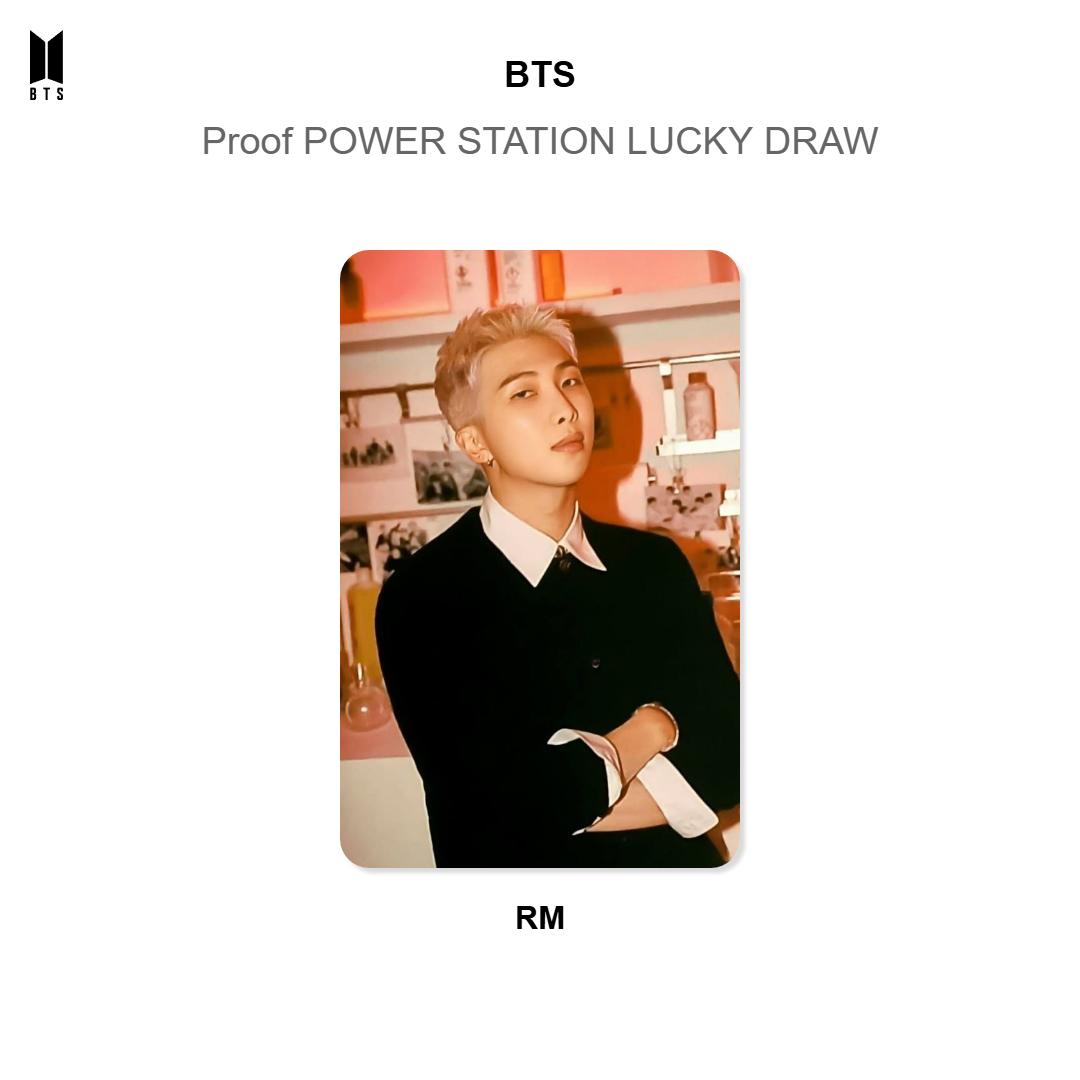 BTS Proof POWER STATION LUCKY DRAW Official Photocard RM