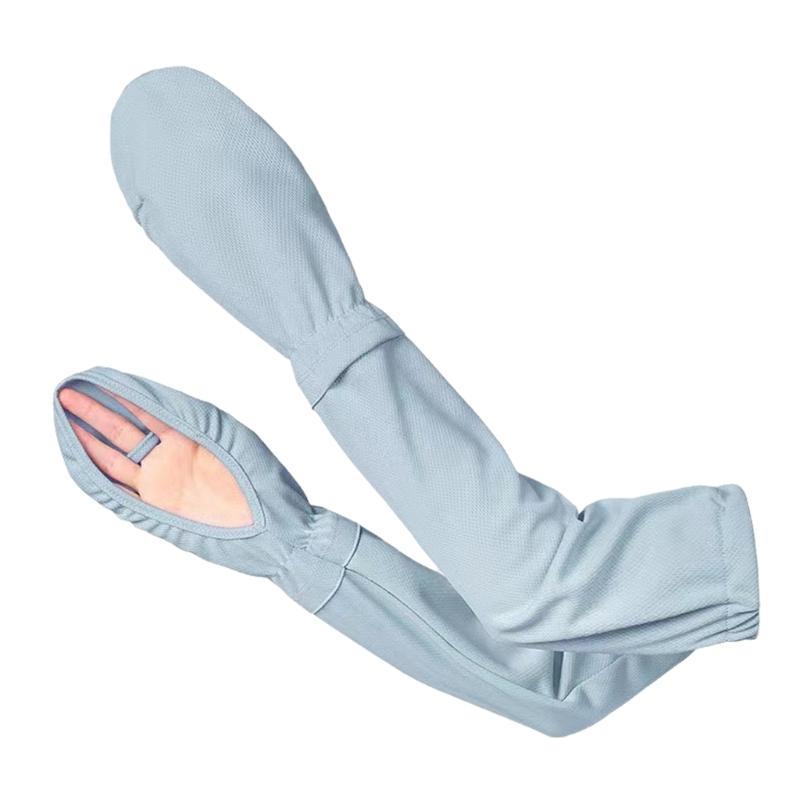 

Cooling Arm Sleeve for Women Girl Cooling Arm Cover Sun Protections Driving Fingerless Sun Sleeve Adjustable Arm Sleeve синий