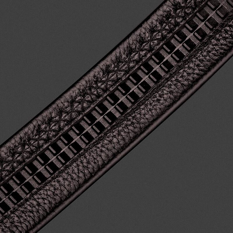 Men's American Bison Leather Automatic Buckle Business Casual Belt