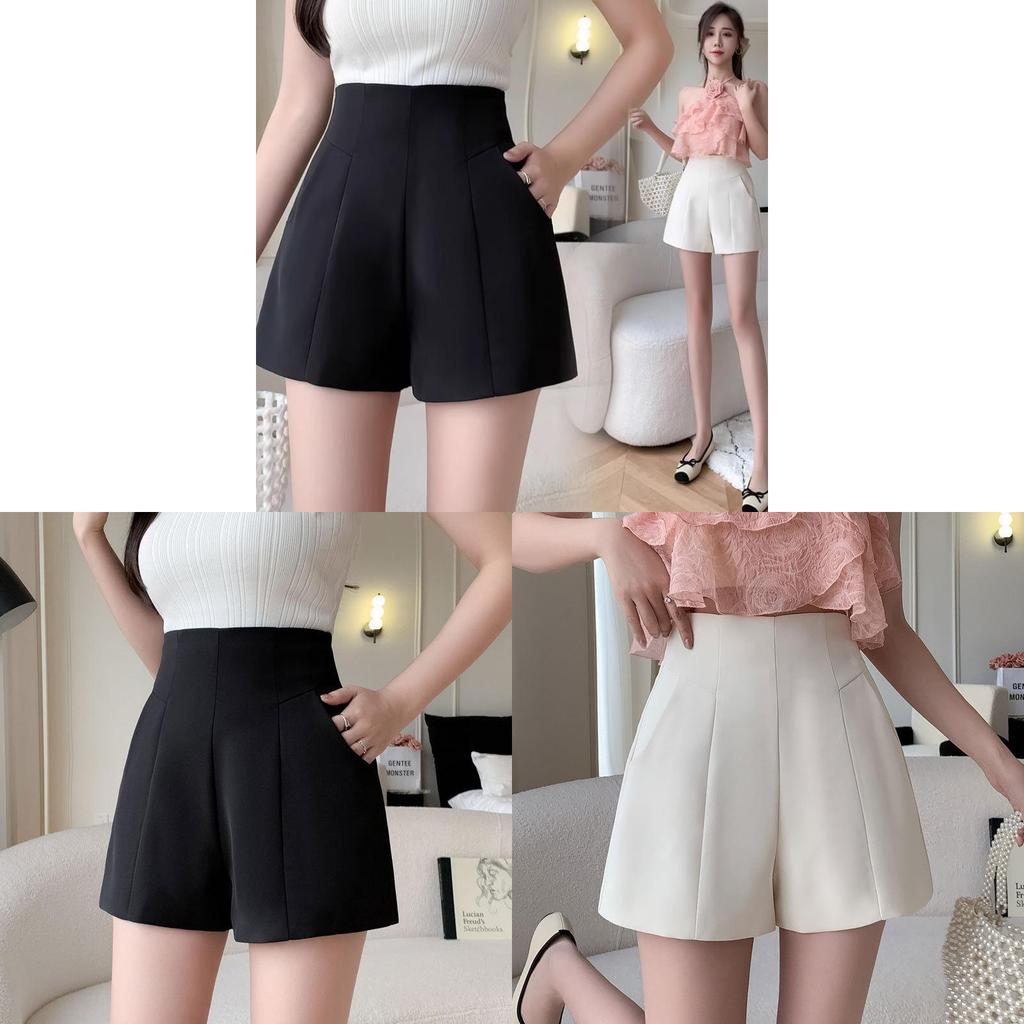 Basic High Waist Shorts For Women With Stretch Fabric For Summer Casual Wear