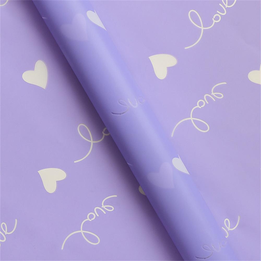 20pcs 57*57cm Flower Wrapping Paper Love Pattern Gift Packaging Paper Diy Handmade Craft Valentine's Day Floral Decor Material