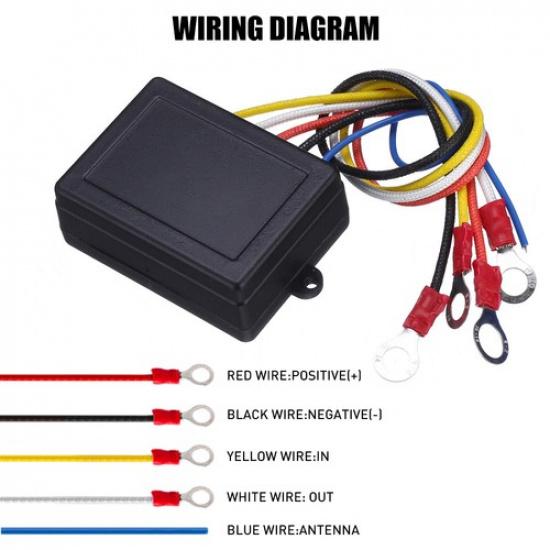 Wireless Winch Remote Control Receiver Twin 150ft Switch Handset Easy tall