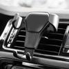 Universal Gravity Car Phone Holder Support No Magnetic Air Vent GPS Clip Mount