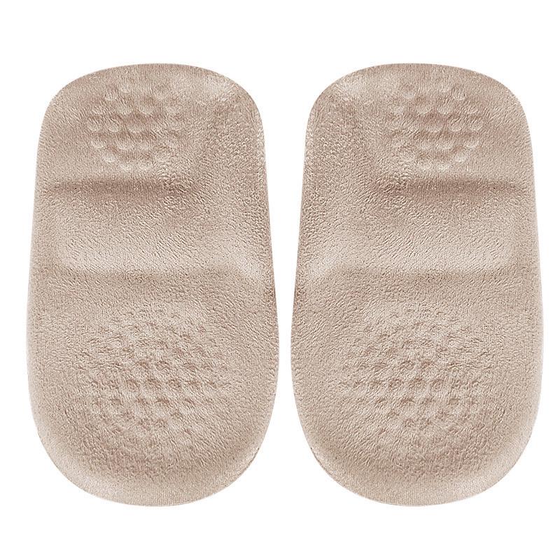 Self-Adhesive Gel Heel Pad: Orthopedic, Massage, Shock-Absorbing, Non-Slip, Invisible, Soft Granules, Half Size for Men & Women