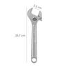 WOLFPACK PROFESSIONAL LINE - Adjustable Knurled Wrench 8" / 200 Mm. Spanner Wrench, Tightening Wrench, Adjustable Wrench