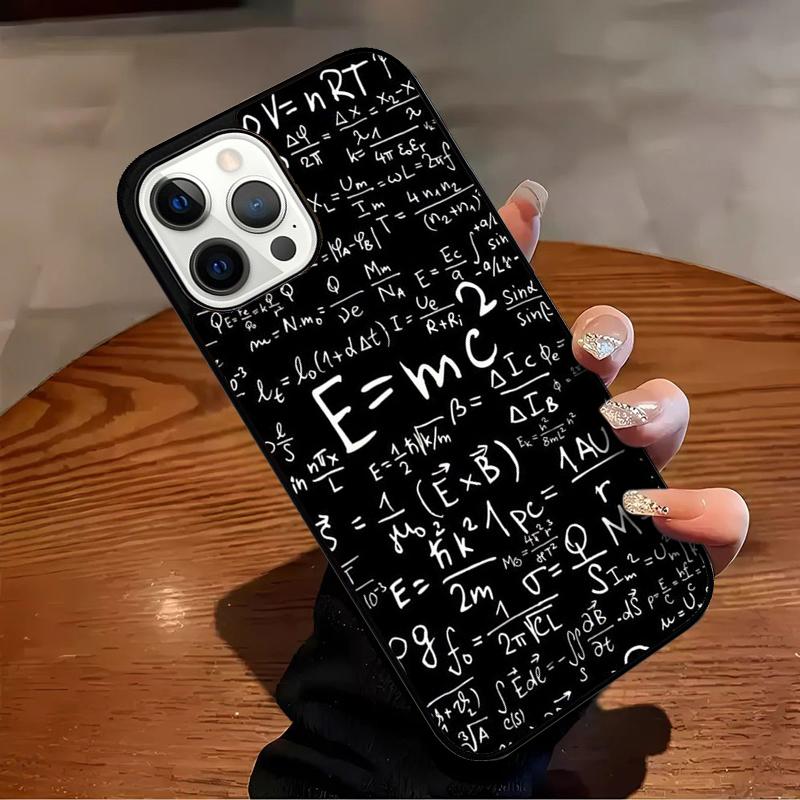 Science Math Physics Formulas Phone Case For iPhone 17 Air 16 15 14 13 12 11 Pro Max Max Plus Bumper Case Cover