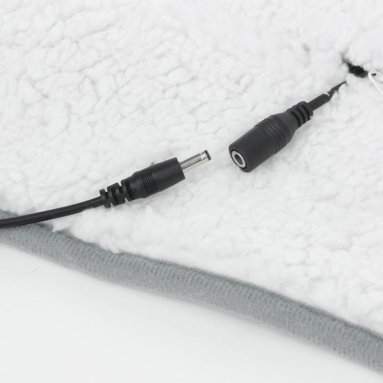 Electric Heating Blanket 5V Low Voltage USB Charging Quickly Heated Warm Shawl Winter Cape Pad Button Closure Throw Blanket