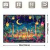 1Pcs Ramadan Mubarak Crescent Moon Decoration Background Backdrop For Photo Studio Photo Booth Party