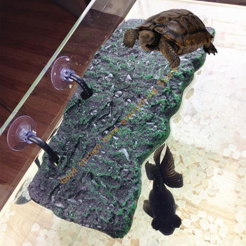 for Turtle Basking Platform Floating Resting Island Resin Dock for Aquatic Pets 55KF CN
