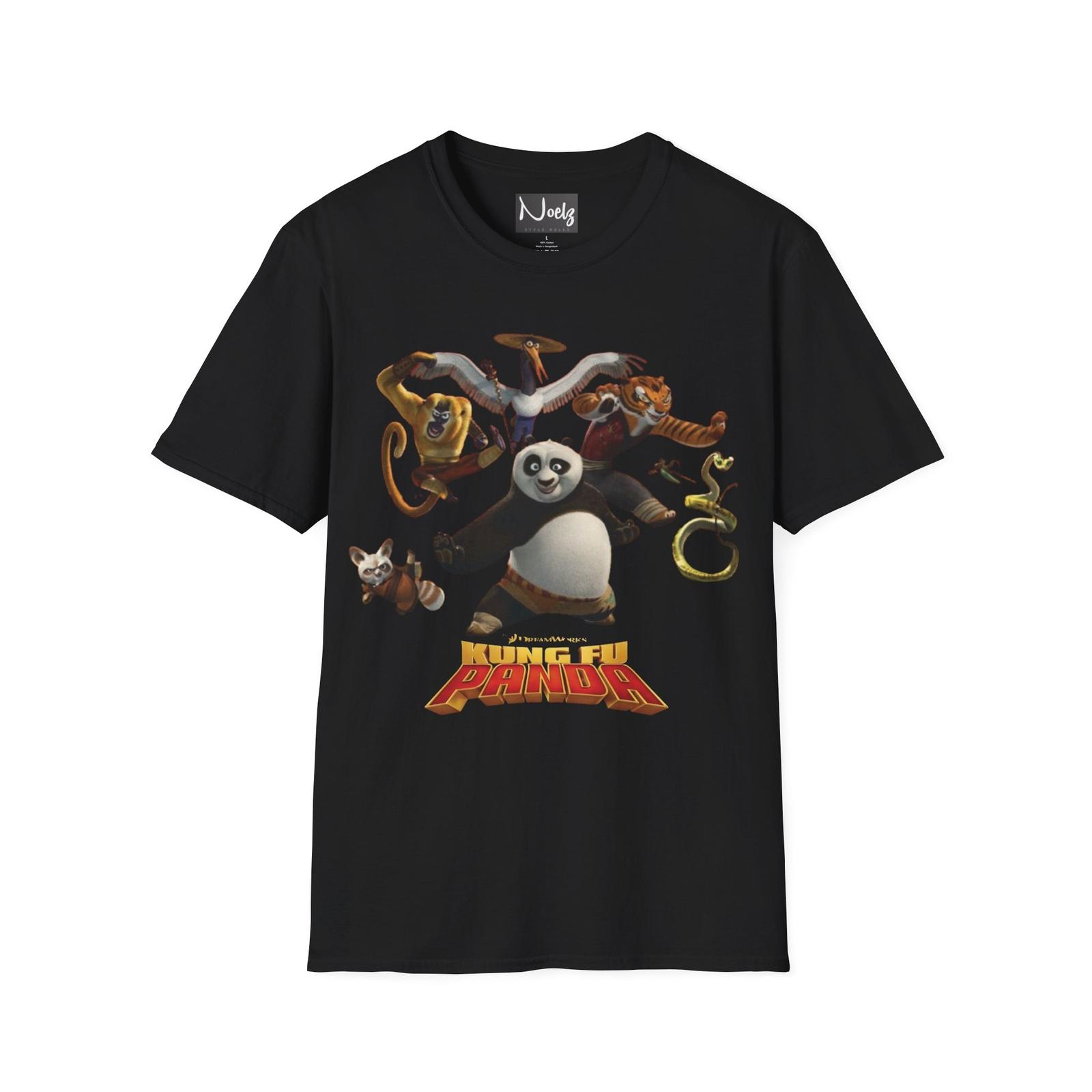 KUNGFU PANDA theme Unisex Softstyle T-Shirt by Noelz S разноцветный