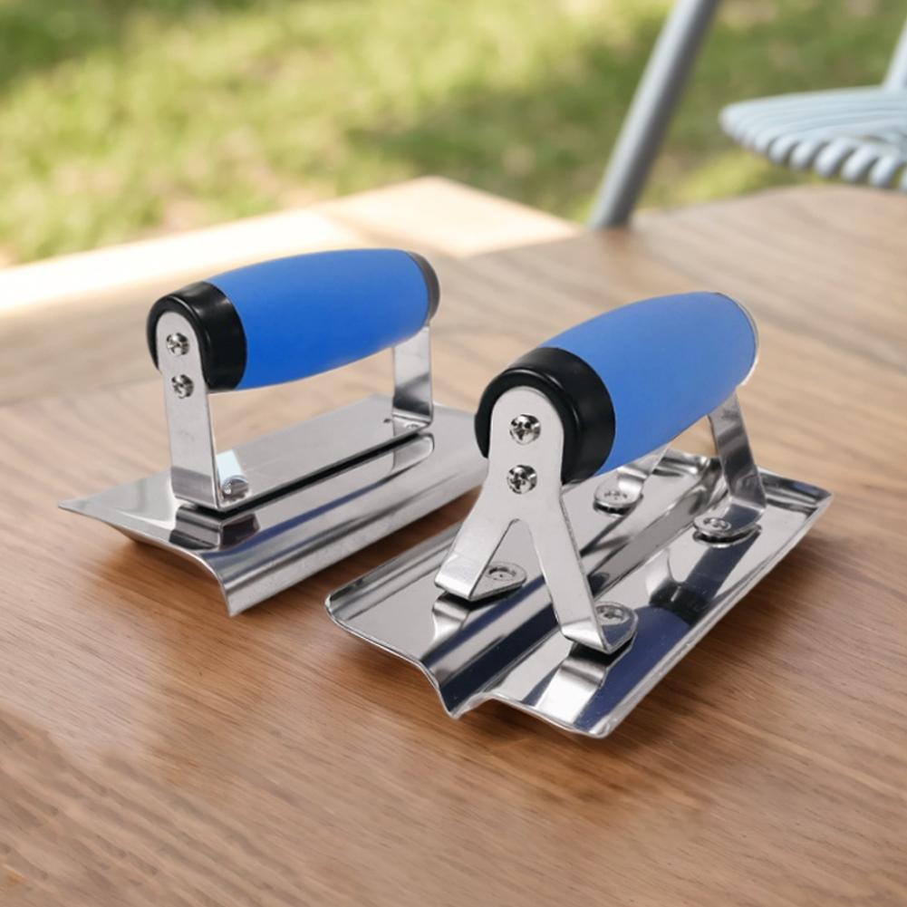 

Concrete Hand Edger Or Groover Concrete Tools Stainless Steel Pool Trowel Flat Finishing Trowel Masonry Construction Hand Tool Style A