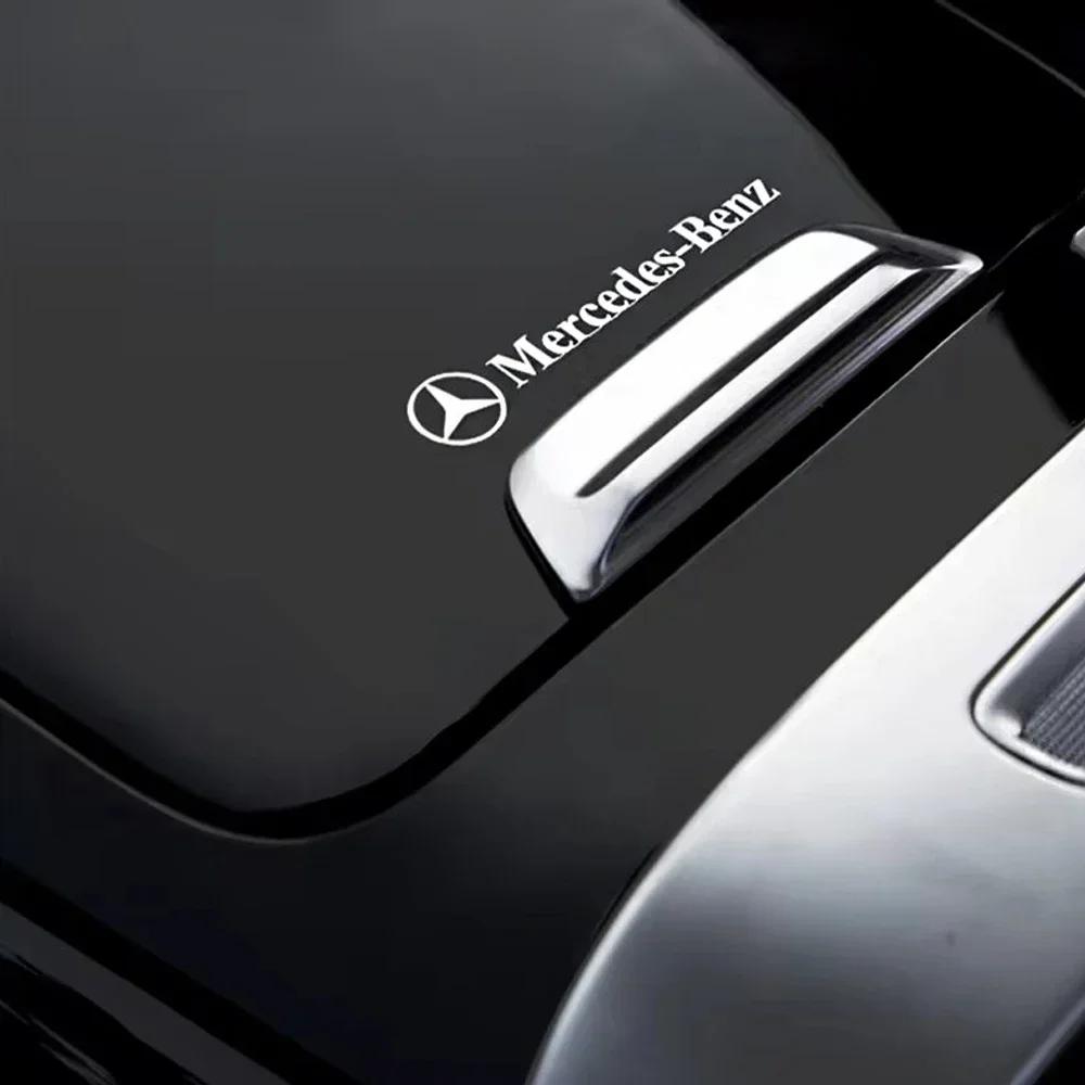 3D Metal Emblem Auto Decor Decals Car Window Wiper Stickers For Mercedes Benz AMG W212 W204 W211W168 W213 W205 W210 W124