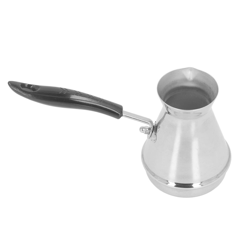 2PCS Türkische Kaffeekanne Edelstahl Herd Gießen Über Kaffee Maker Wasserkocher mit Lange Griff für