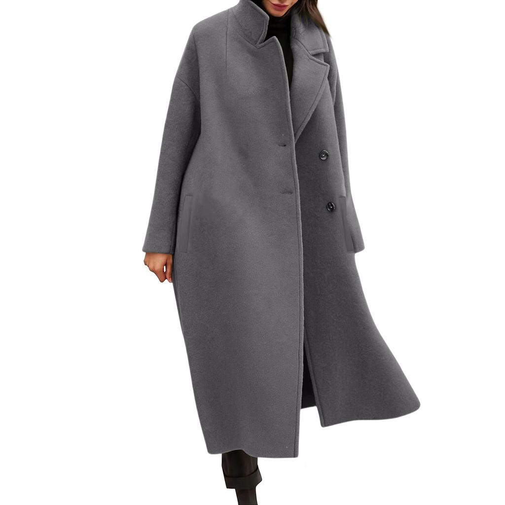 Women's Long-sleeved Color Floral Print Lapel Coat