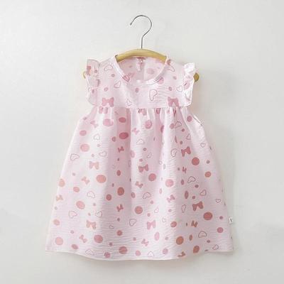 Robe Florale Décontractée Tendance pour Bébés Filles pour Enfants Robe Florale Douce et Confortable pour Enfants Robe Florale