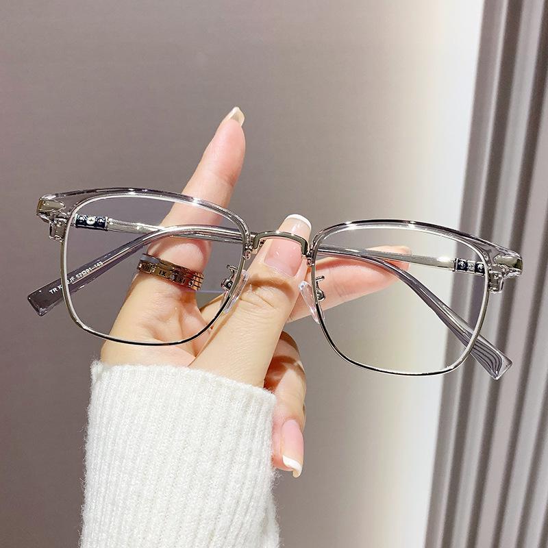 

Изысканные очки-полуободки Refined Scoundrel с защитой от синего света для близорукости, доступны рецептурные/плановые линзы