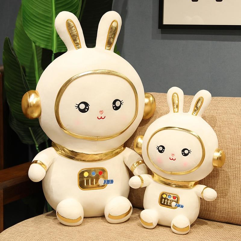 Lovely Rabbit Plush Dolls Kawaii High Quality Astronaut Animal Pillow Cartoon Toys Stuffed Soft for Girls Kids Xmas Gift