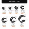 60Pcs Cable Clamps Assortment for Pipe and Wire Installation Rubber Cushioned Stainlesses Steel Clip with Screws
