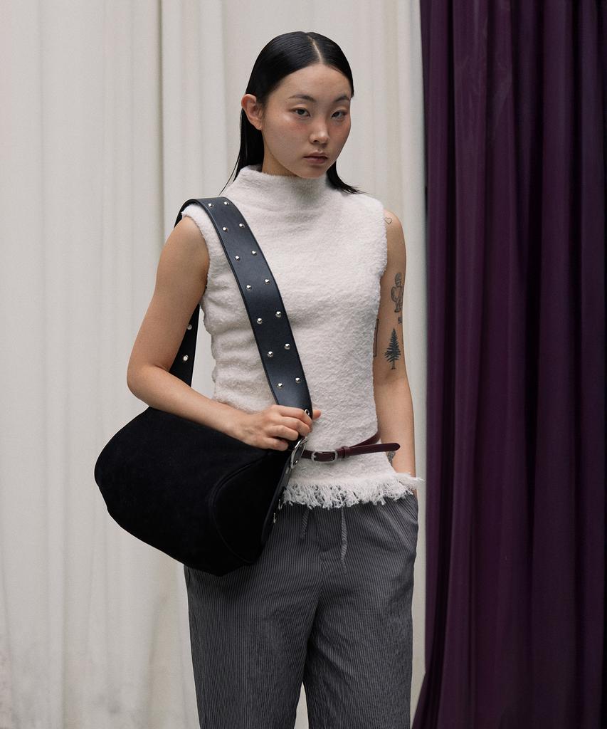 Haveawhale Arc Stud Belt Bag (Bk)