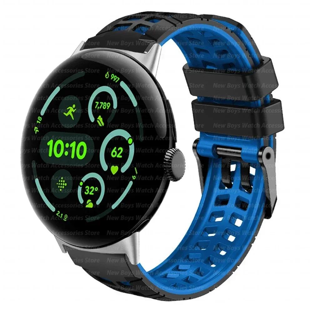 Silikonband für Google Pixel Watch 3 45mm Sportarmband für google pixel 3 PIXEL 45MM Correa Herren Armband Uhrenarmband Zubehör