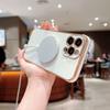 Applicable To iPhone17Promax Electroplating Double Love Mobile Phone Case Apple 16Pro Magnetic Anti-drop 15 Protective Case