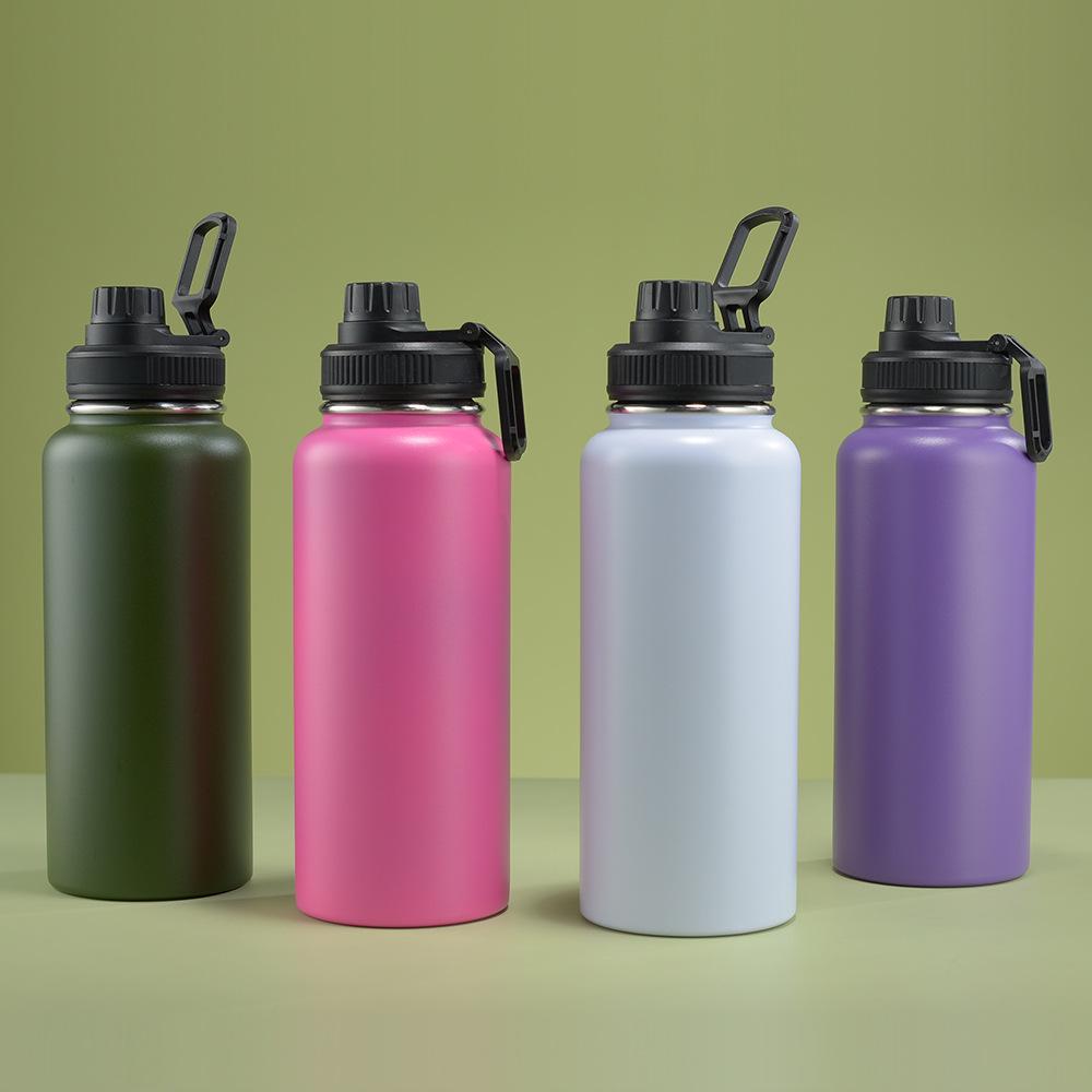 Large Capacity 304 Stainless Steel Insulated Water Bottle with Rope - Portable for Outdoor Sports