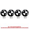 Pro b m w Auto Černá Bílá Logo BMW Znak na přední kapotu Zadní odznak Krytka náboje kola 56mm 68mm Samolepka na volant 45mm Příslušenství