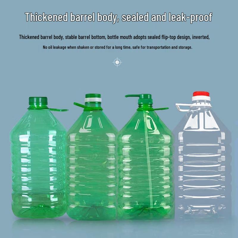 Yicang Pojemnik z tworzywa PET 4,5L Pogrubiony z pokrywką na zatrzask