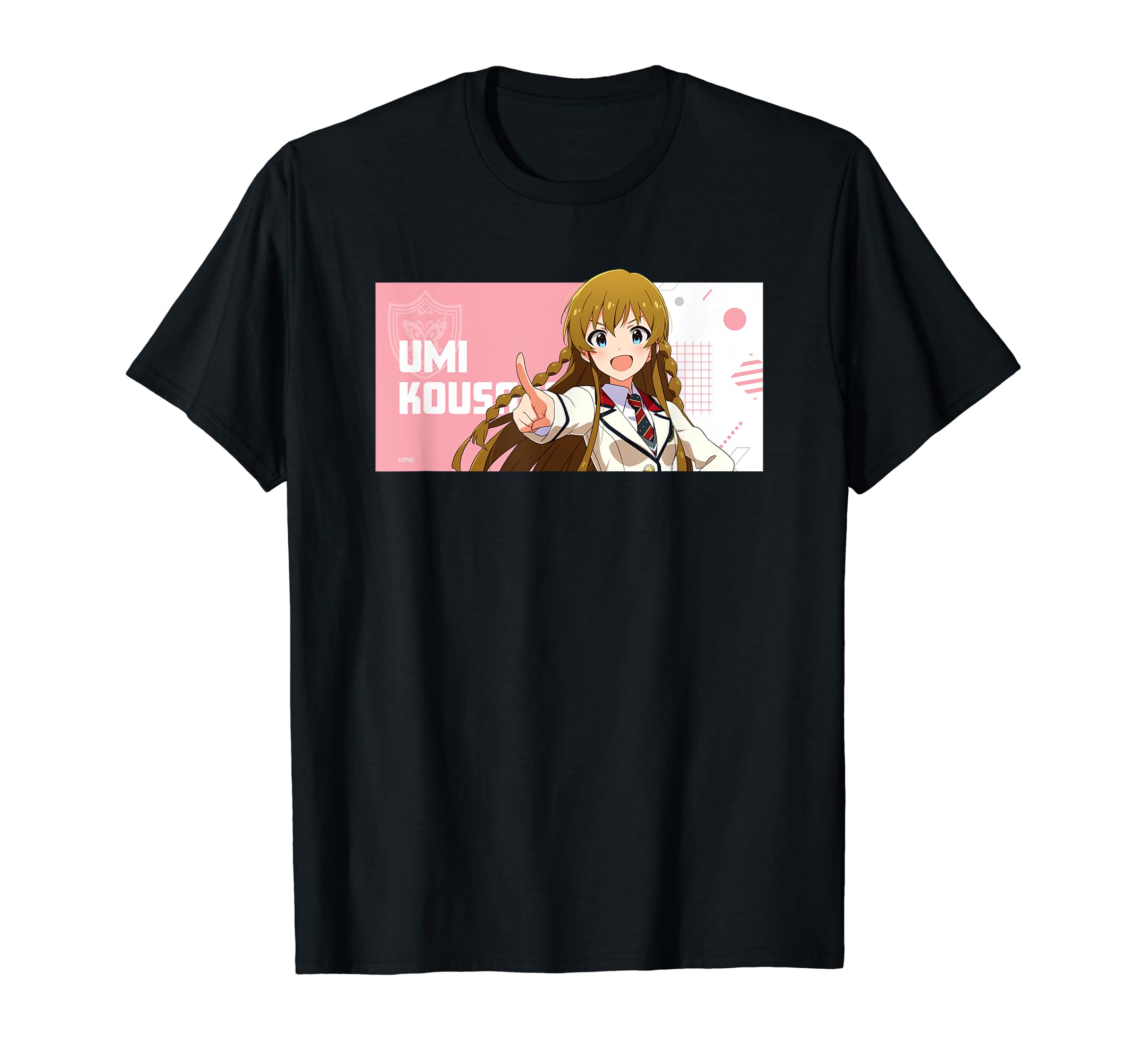

МИЛЛИОН серия униформы Уми Косаки IDOLM@STER LIVE! увидеть. Футболка чёрный