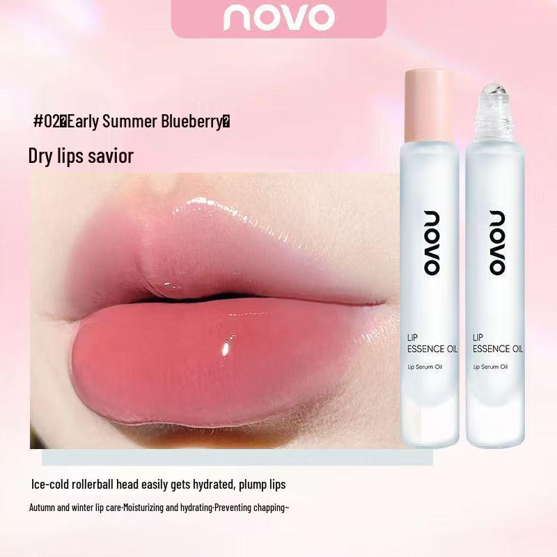 

NOVO Hydrating Nourishing Honey Lip Oil: Moisturizing, Anti-Chapping, Exfoliating Lip Balm for Smooth, Lightened Lip Lines.
