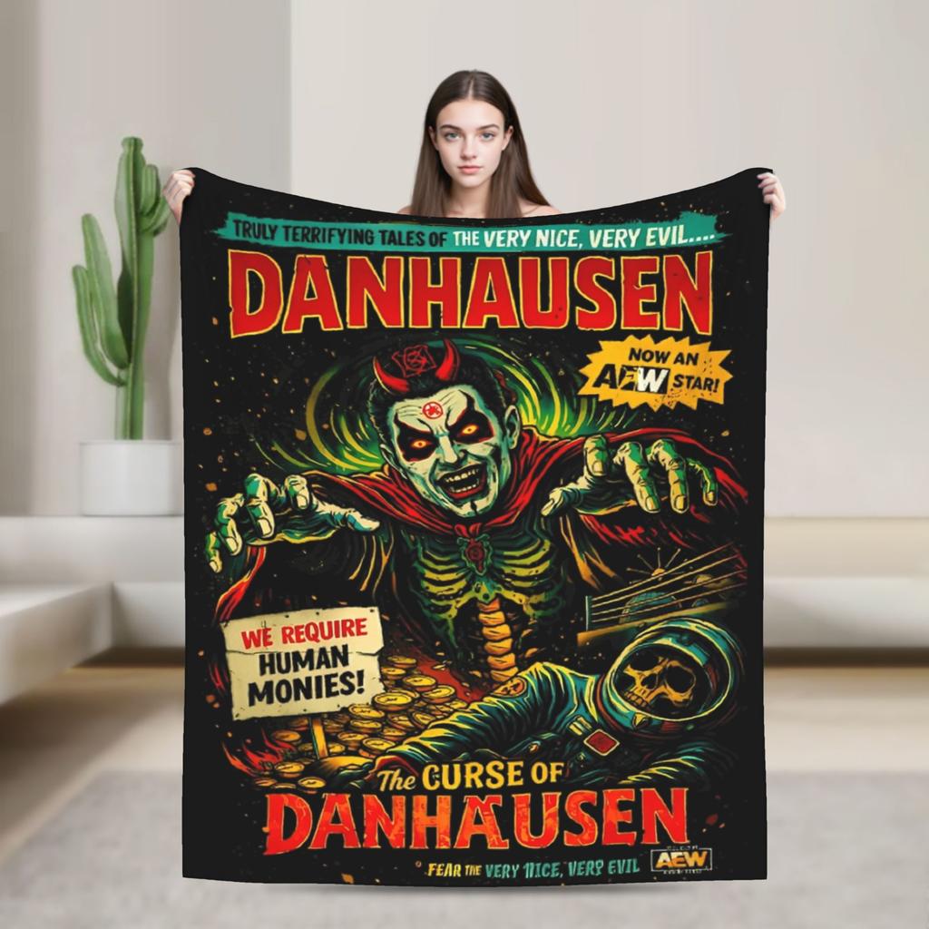 Danhausen Very Nice Very Evil Blanket Flannel Autumn  Multifunction Lightweight Throw Blanket for Bedding Bedroom Rug Piece
