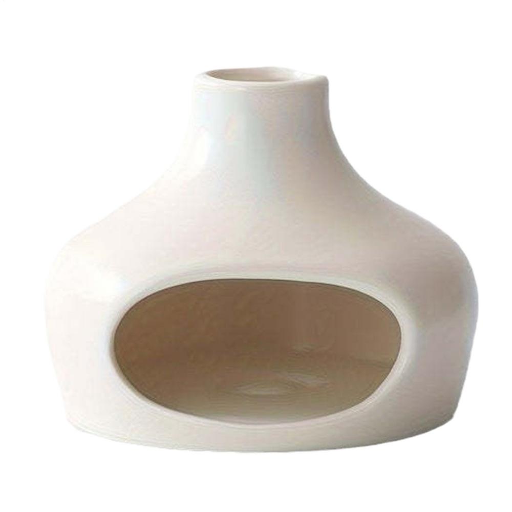 

Ceramic Chimney Incense Censer Wood Sticks Dish Ash Catcher Energy Cleansing Meditation Decor for Office Dining Living Room білий
