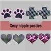 Schicke Einweg-Brustwarzenabdeckungen in Katzenpfoten-Design
