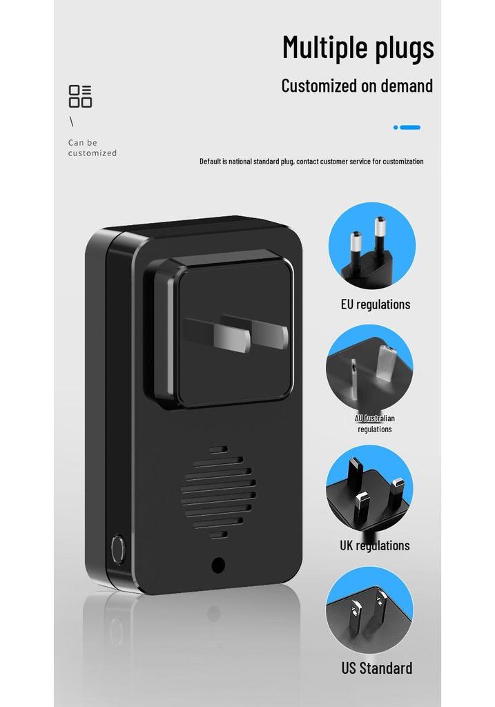 Wireless Doorbell with Ultra-long Range & Flashing Light - Smart Remote Control for Home & Elderly Use