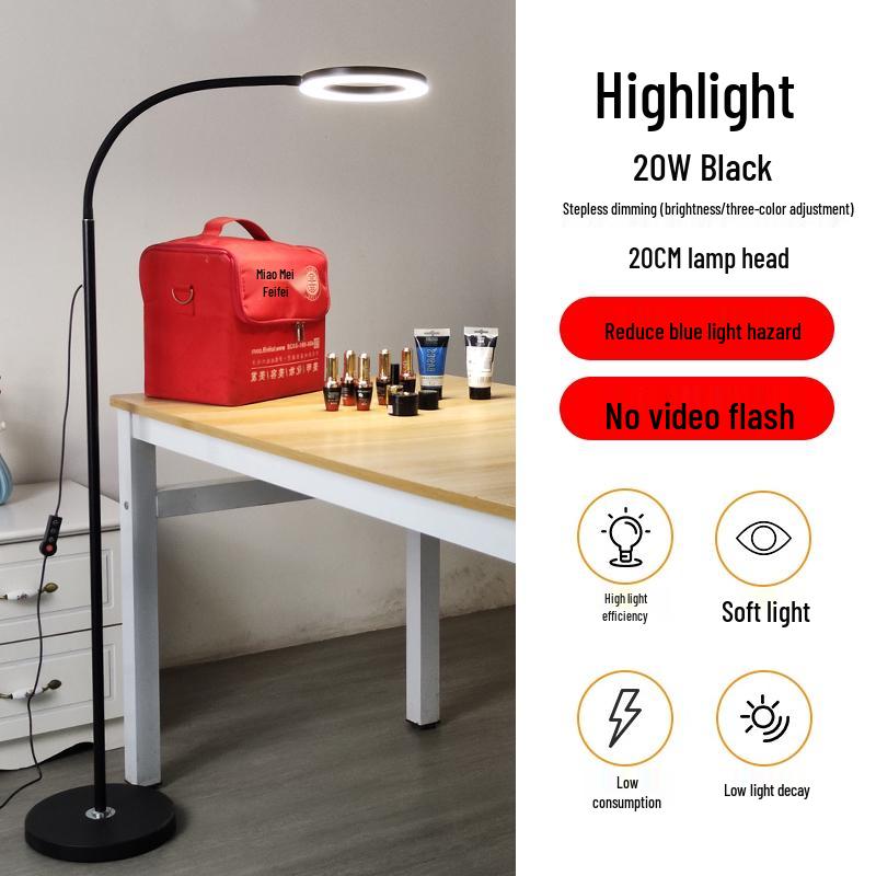 Eyelash Extension & Microblading Lamp - 110V, Shadowless Cold Light, Super Bright for Beauty & Nail Salons