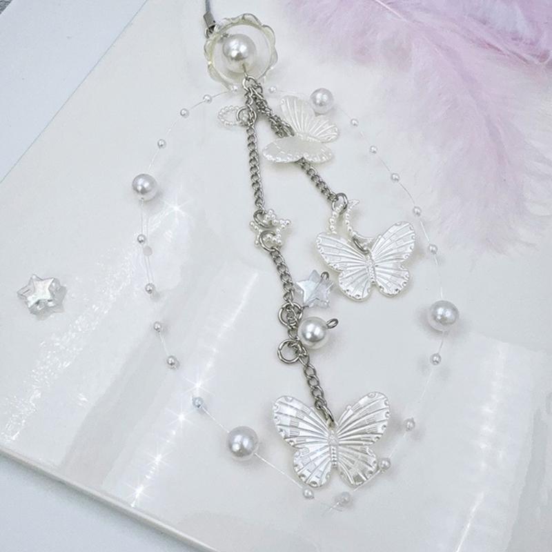 Phone Lanyard Wind Chime Pendant Keychain Charming Jewelry Unique Phone Strap