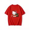 2026 Hello Kitty Tee soft cotton short sleeve crew neck cute print lightweight summer top for Women daily casual wear