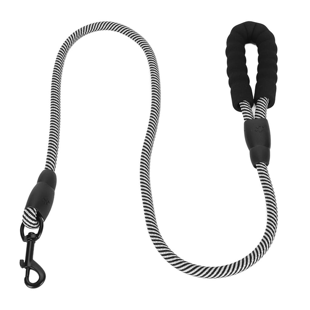 Dog Leash 360 Degree Buckle Wearable Pull Resistant Puppy Traction Rope with Padded Handle for