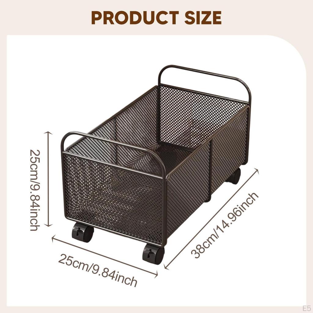 File Cart On Wheels for Mobile Bookshelf And Organizer Home Folders
