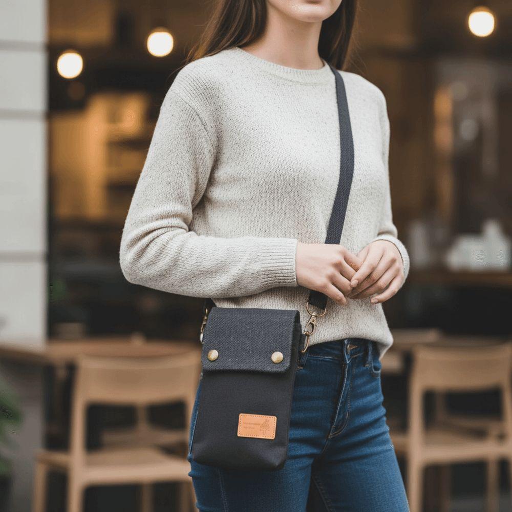 Canvas Canvas Light Shoulder Bag Shoulder Solid Color Crossbody Canvas Bag Female Lady Girl