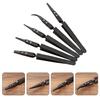 5Pcs Electronic Insulated Tweezers Plastic Head Stainless Steel Precise Heat Resistant Non-Conductive Tweezers for Precision