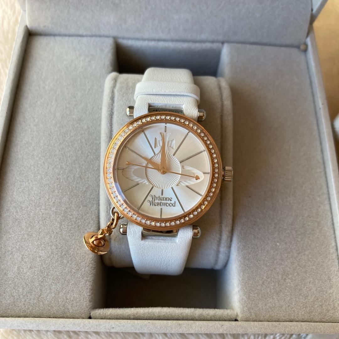 Used 1314 New Unused Vivienne Westwood Watch White Ladies