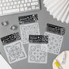 6 Pcs Flowers Stencils Drawing Stencils Leaf Templates For Creative Scrapbook Pages And DIY Home Projects