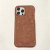 Luxury Denim Leather Card Bag Case For iPhone 15 14 13 12 11 Pro Max