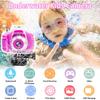 Kids Camera Underwater Waterproof Digital Camera for Kids 2 Inch IPS Screen 1080P HD Kids Video Action Camera for 3 4 5 6 7 8 9 10 Year Old Girls