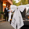 Large Size Car Ribbon Bow Lovely Style Just Married Car Decor Romantic Wedding Car Bow  Wedding Day