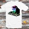 DJ Kitty Kitten House Cat Rainbow T Shirt B765