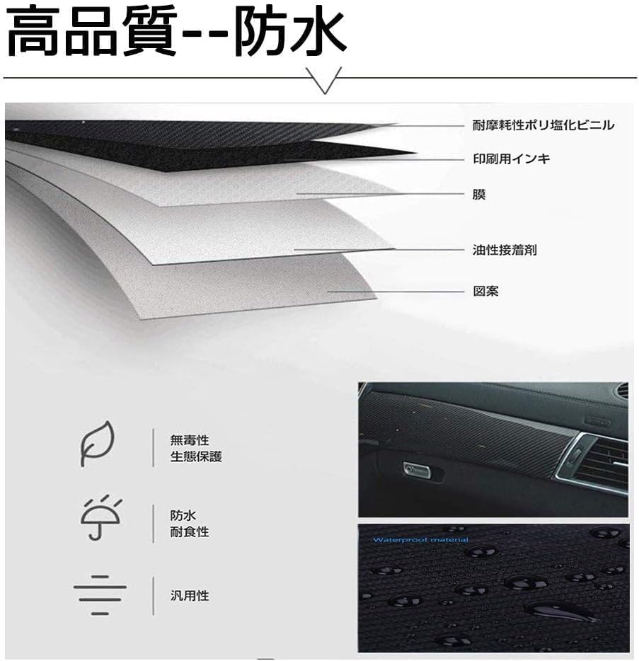 Arespark 6D Car Film, Carbon Sheet, 59.1 x 11.8 inches (150 x 30 cm), Gloss and 3D Feel
