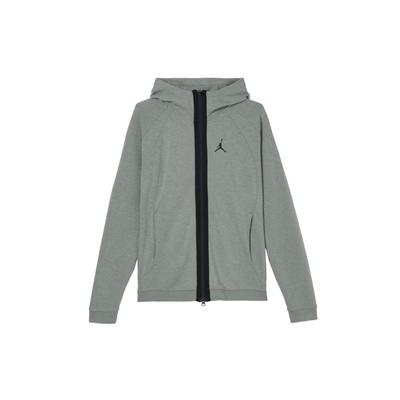 Vzorové logo Zipsová bunda s kapucňou Pánske vrchné oblečenie Tmavosivá DV9784-063